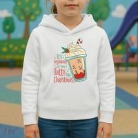 It's Beginning To Look A Latte Like Christmas Kids Hoodie thumb 3