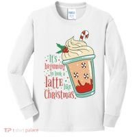 It's Beginning To Look A Latte Like Christmas Kids Long Sleeve Shirt thumb 0