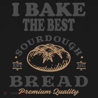 I Bake The Best Sourdough Bread Bakery Baker Backpack thumb 2