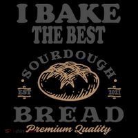 I Bake The Best Sourdough Bread Bakery Baker Ornament thumb 1
