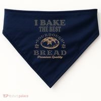 I Bake The Best Sourdough Bread Bakery Baker USA-Made Doggie Bandana thumb 0