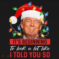 ItS Beginning To Look A Lot Like I Told You So Trump Xmas Gift Women's Hoodie thumb 2
