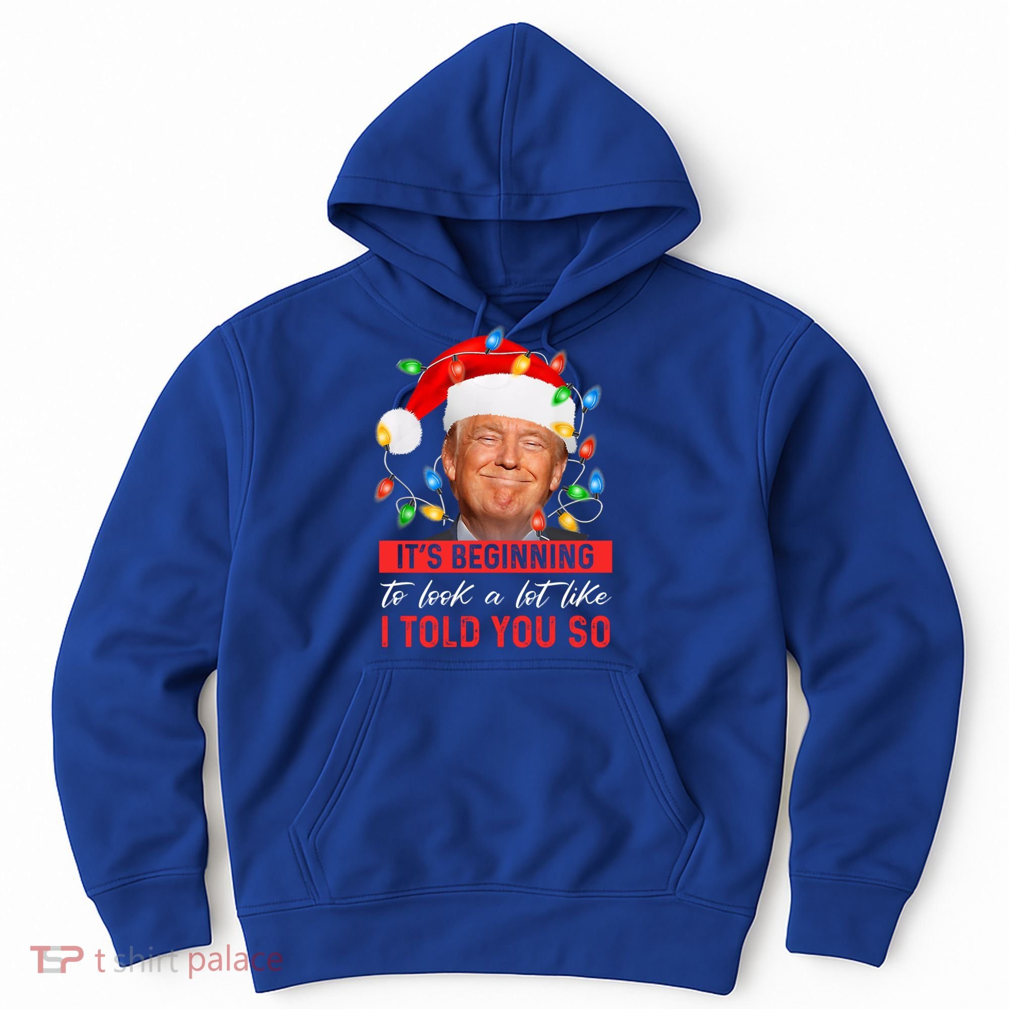 ItS Beginning To Look A Lot Like I Told You So Trump Xmas Gift Hoodie