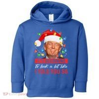 ItS Beginning To Look A Lot Like I Told You So Trump Xmas Gift Toddler Hoodie thumb 0