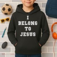 I Belong To Jesus Christian Faith Kids Hoodie thumb 2