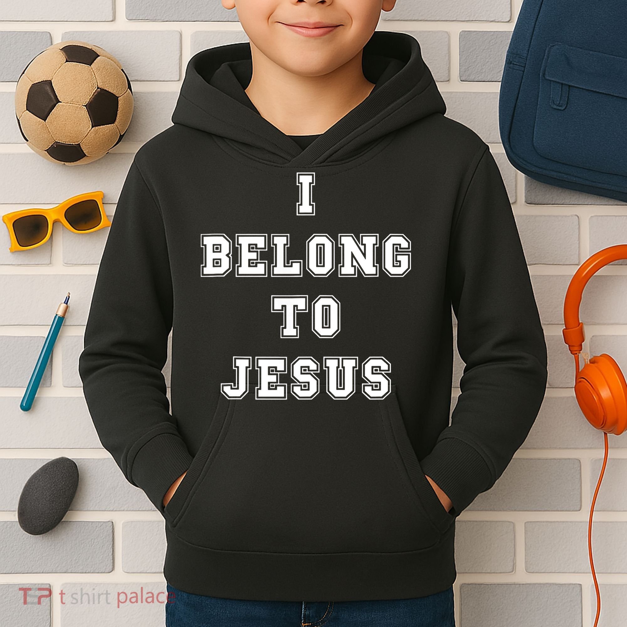 I Belong To Jesus Christian Faith Kids Hoodie