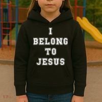 I Belong To Jesus Christian Faith Kids Hoodie thumb 3