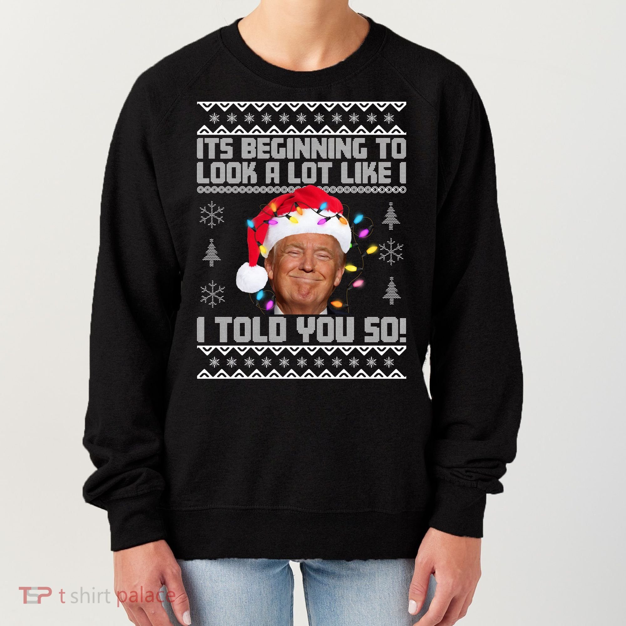 Its Beginning To Look A Like I Told You So Ugly Christmas Women's Sweatshirt