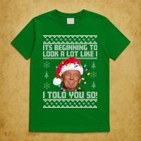 Its Beginning To Look A Like I Told You So Ugly Christmas T-Shirt thumb 5