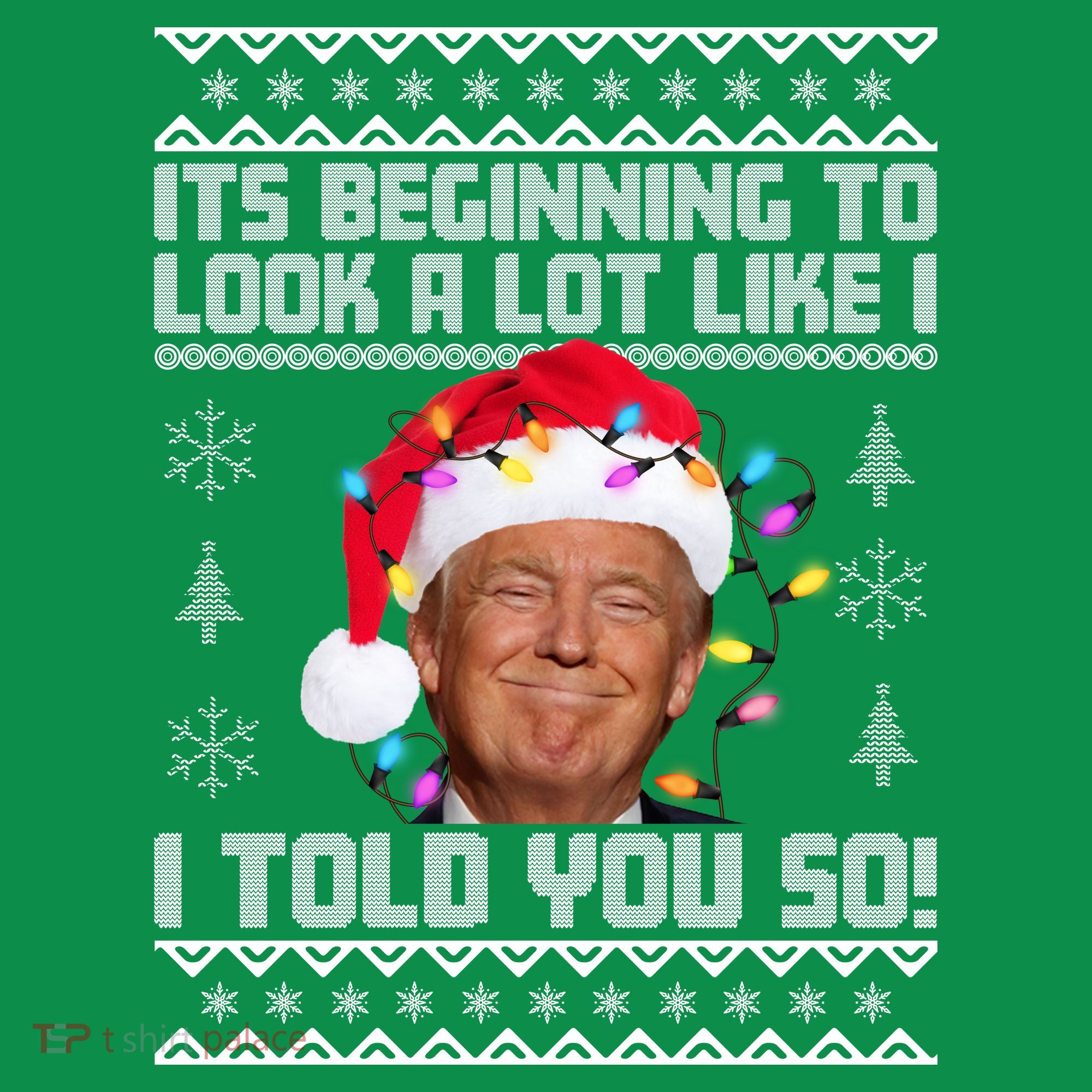 Its Beginning To Look A Like I Told You So Ugly Christmas T-Shirt