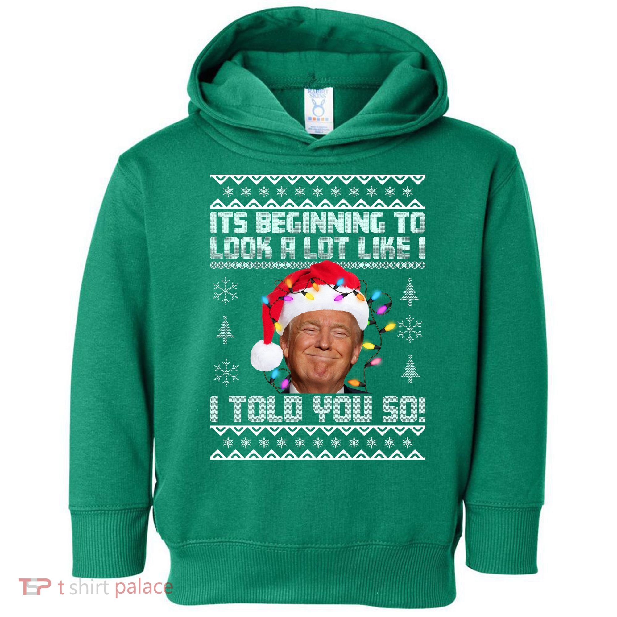 Its Beginning To Look A Like I Told You So Ugly Christmas Toddler Hoodie
