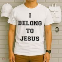 I Belong To Jesus Christian Gym Apparel Christian Dad T-Shirt thumb 6
