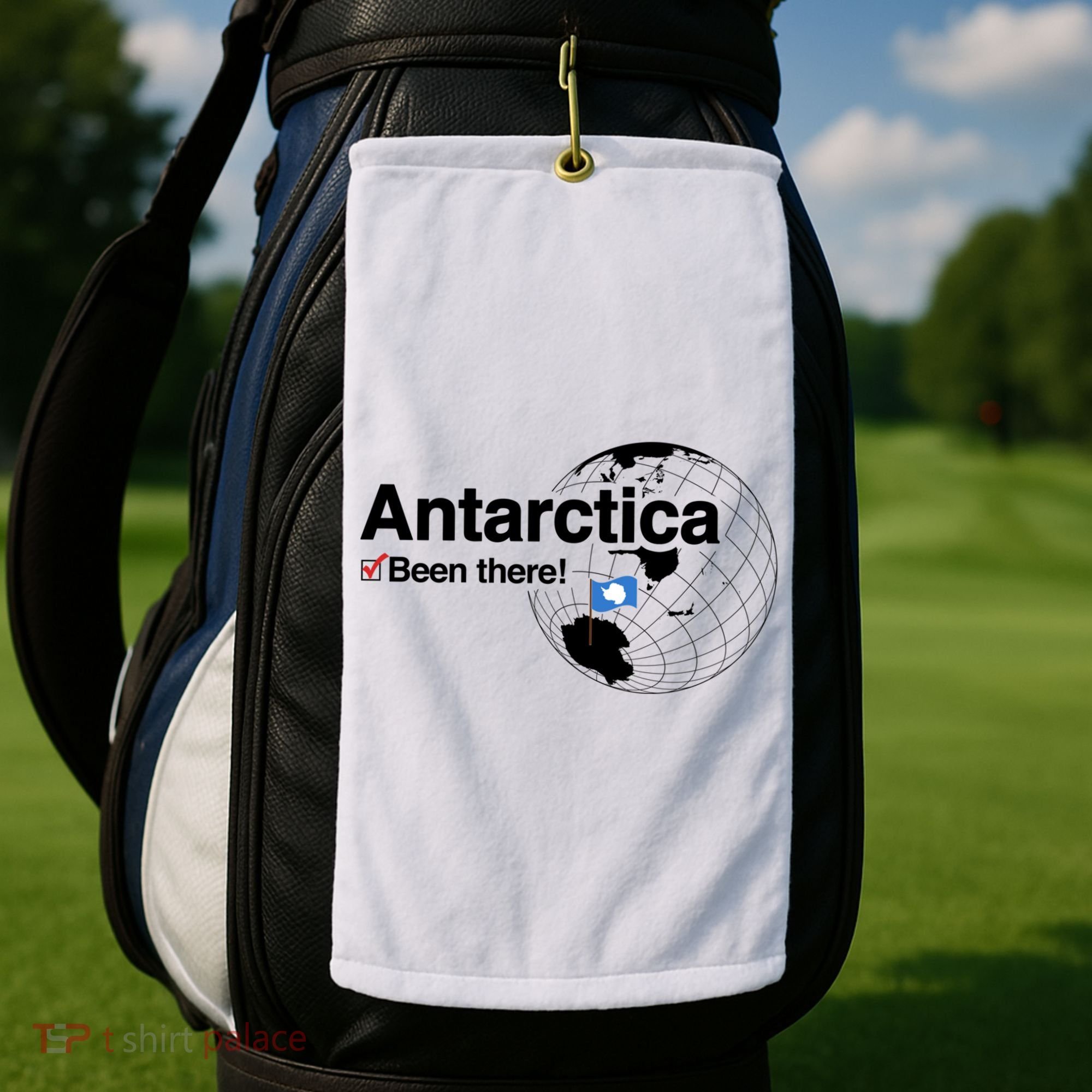 I've Been There Antarctica Gift Golf Towel