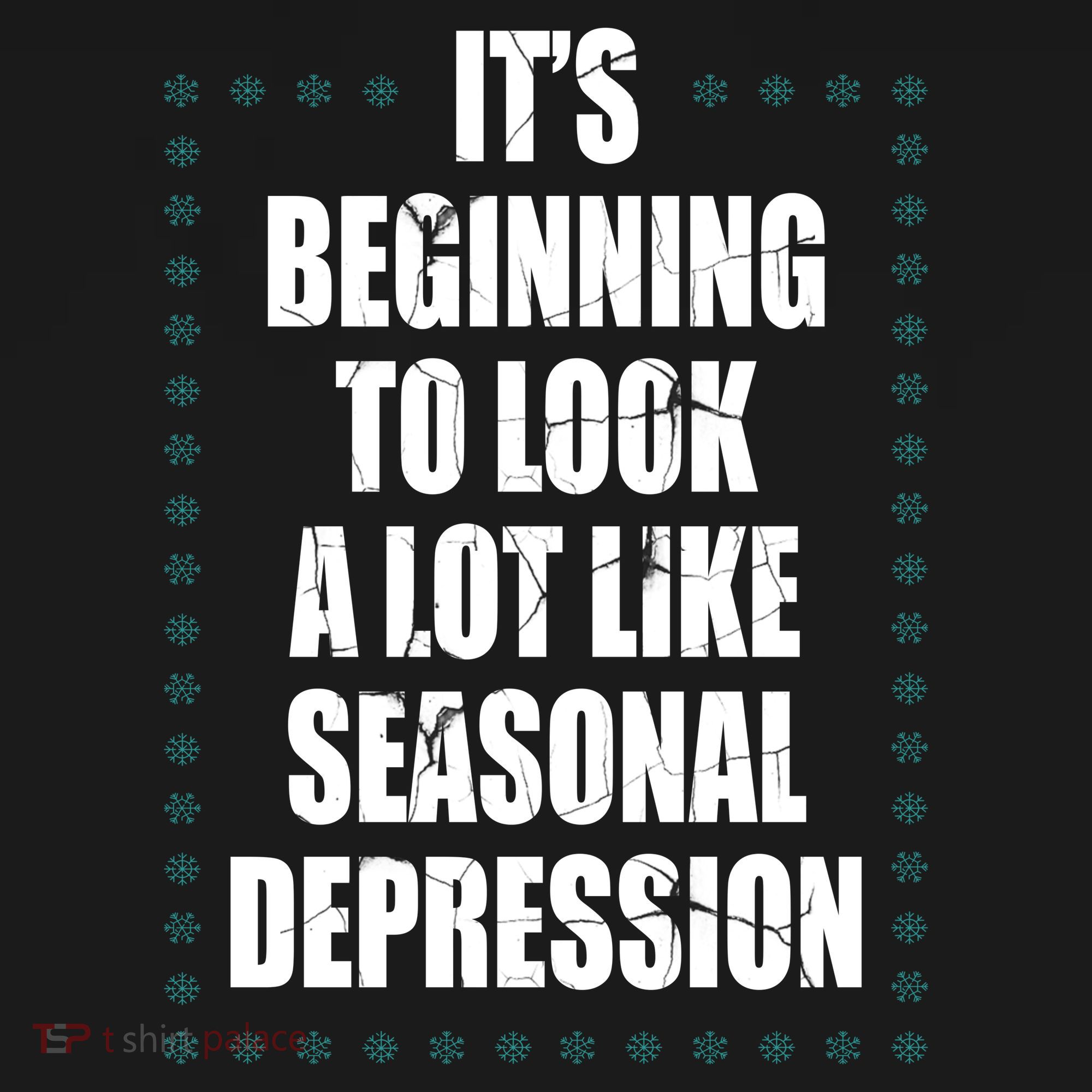 Its Beginning To Look A Lot Like Seasonal Depression Funny Winter Coaster