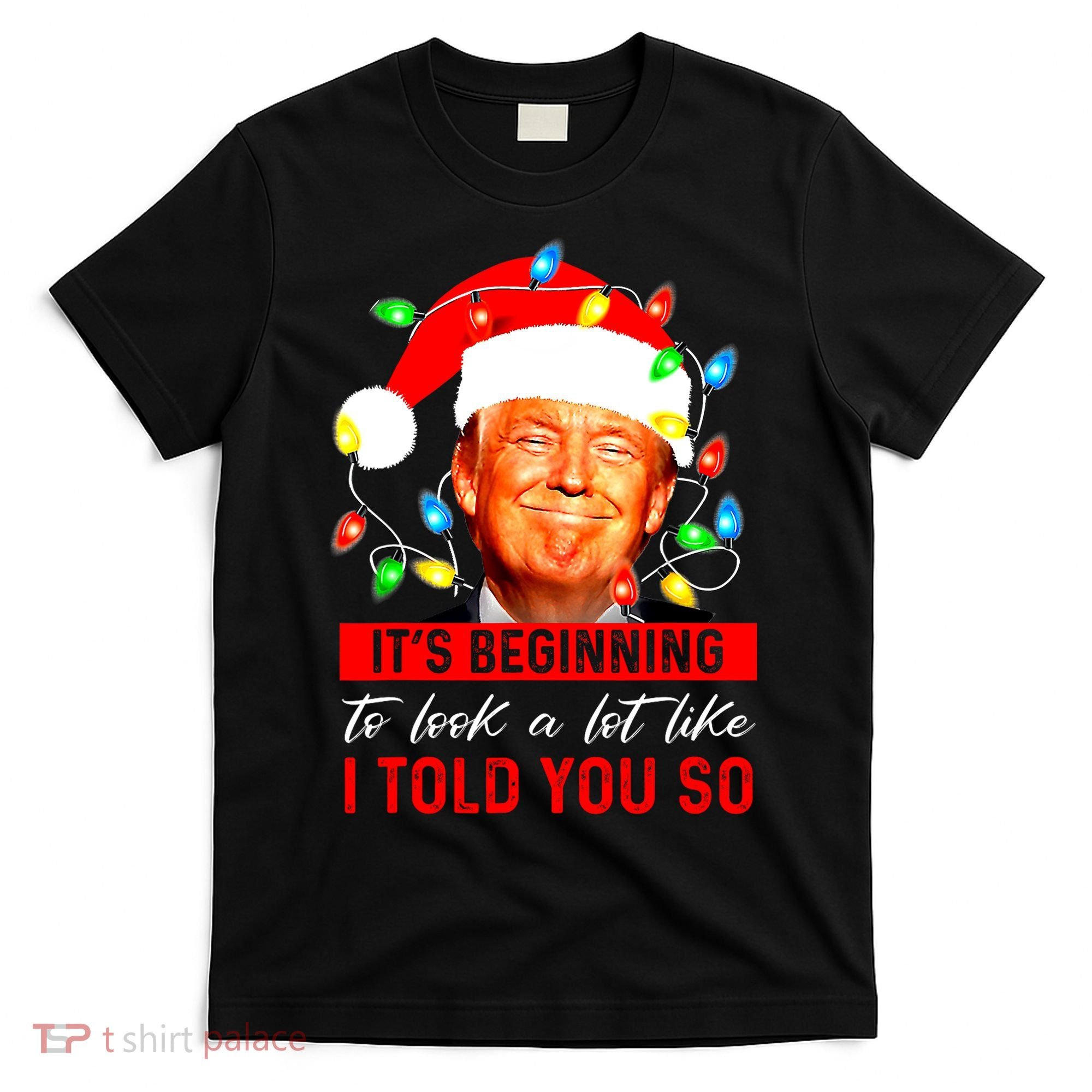 ItS Beginning To Look A Lot Like I Told You So Trump Xmas T-Shirt