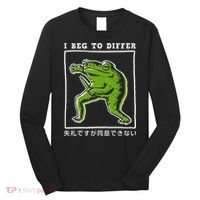 I Beg To Differ Frog Japanese Long Sleeve Shirt thumb 0