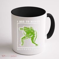 I Beg To Differ Frog Japanese Coffee Mug thumb 1