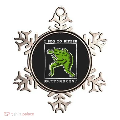 I Beg To Differ Frog Japanese Ornament