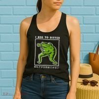 I Beg To Differ Frog Japanese Women's Tank Top thumb 2
