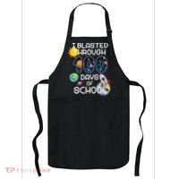I Blasted Through 100 Days Of School Galaxy Apron thumb 0