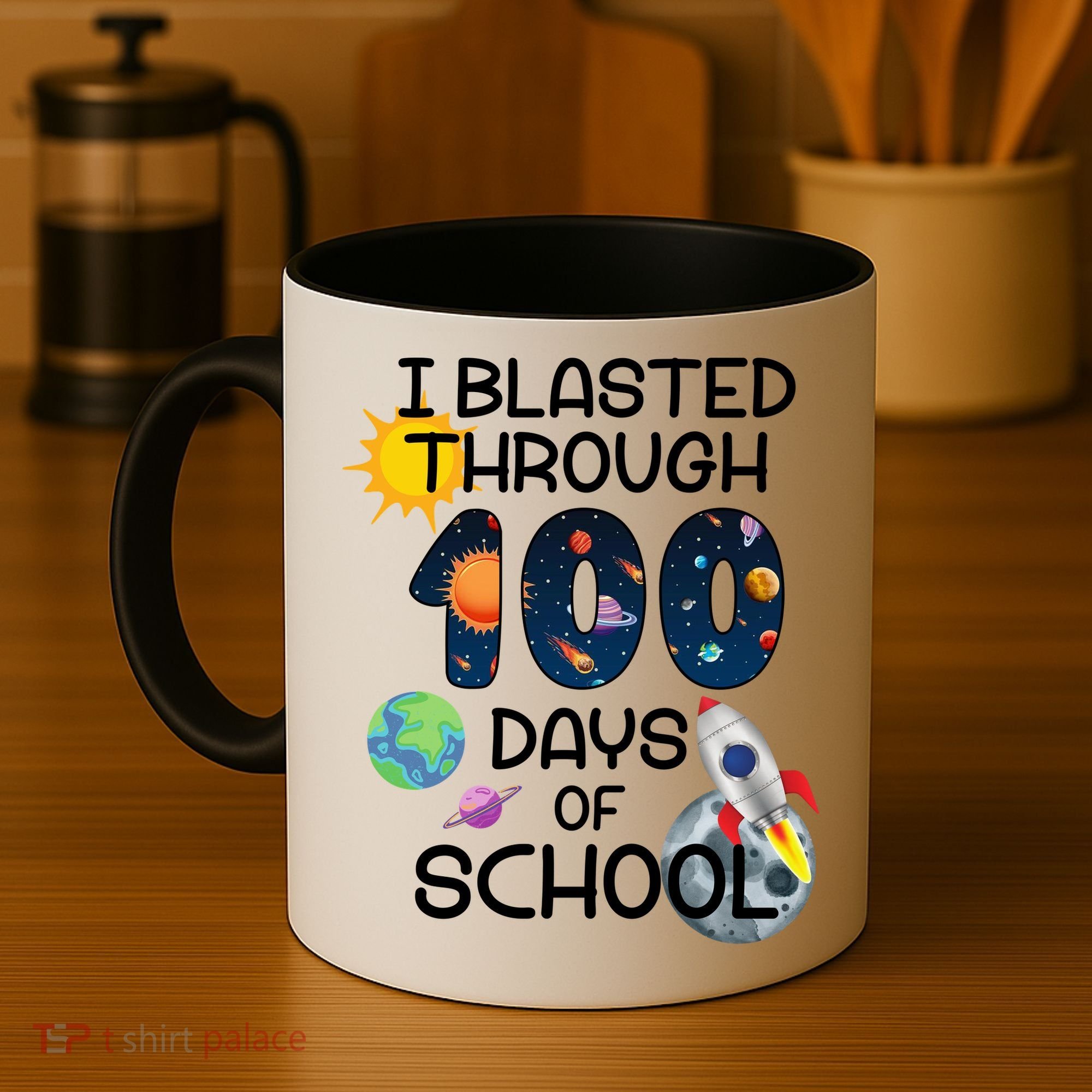 I Blasted Through 100 Days Of School Galaxy Coffee Mug