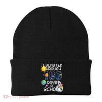 I Blasted Through 100 Days Of School Galaxy Beanie thumb 0