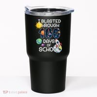 I Blasted Through 100 Days Of School Galaxy Tumbler thumb 0
