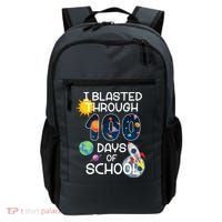 I Blasted Through 100 Days Of School Galaxy Backpack thumb 0