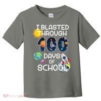 I Blasted Through 100 Days Of School Galaxy Toddler T-Shirt thumb 0