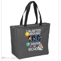 I Blasted Through 100 Days Of School Galaxy Tote Bag thumb 2