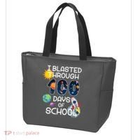 I Blasted Through 100 Days Of School Galaxy Tote Bag thumb 3
