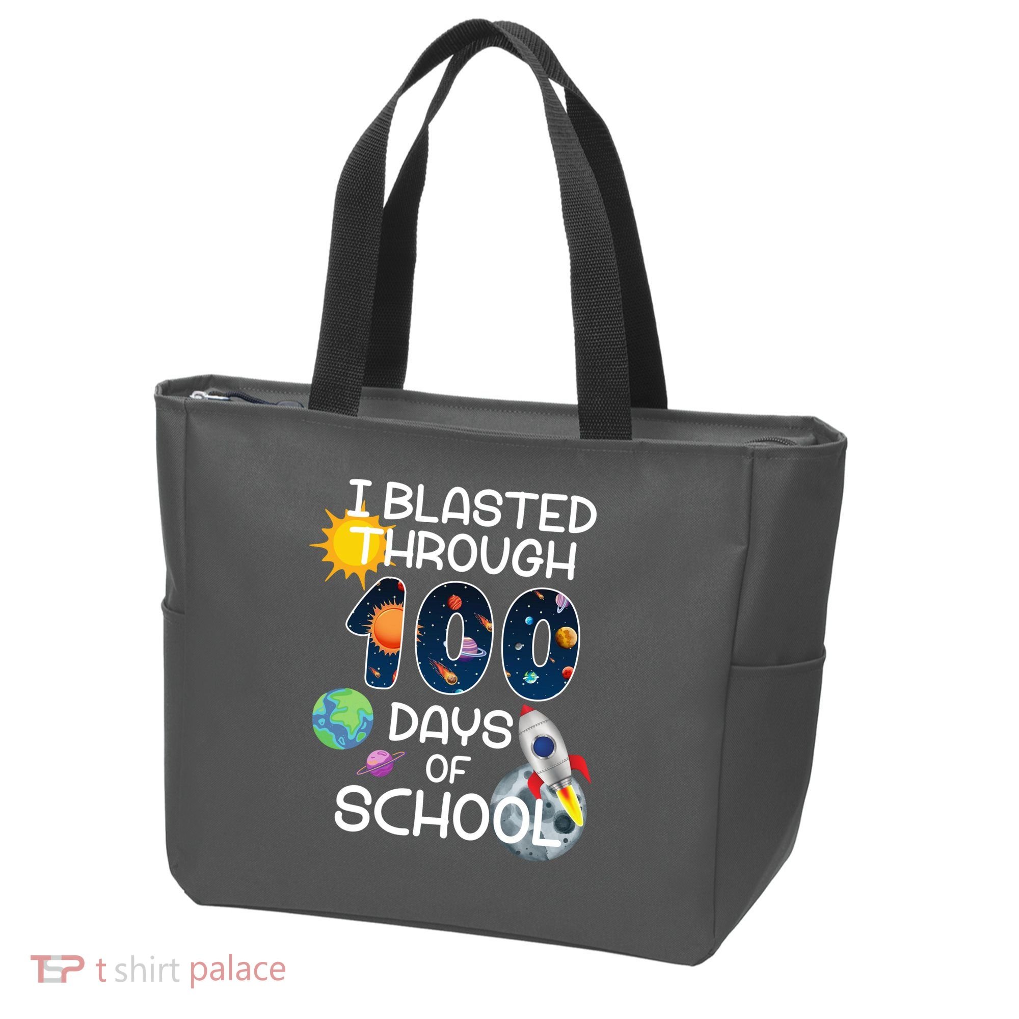 I Blasted Through 100 Days Of School Galaxy Tote Bag