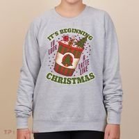 It's Beginning To Look A Latte Like Christmas Caffeine Lover Women's Sweatshirt thumb 0