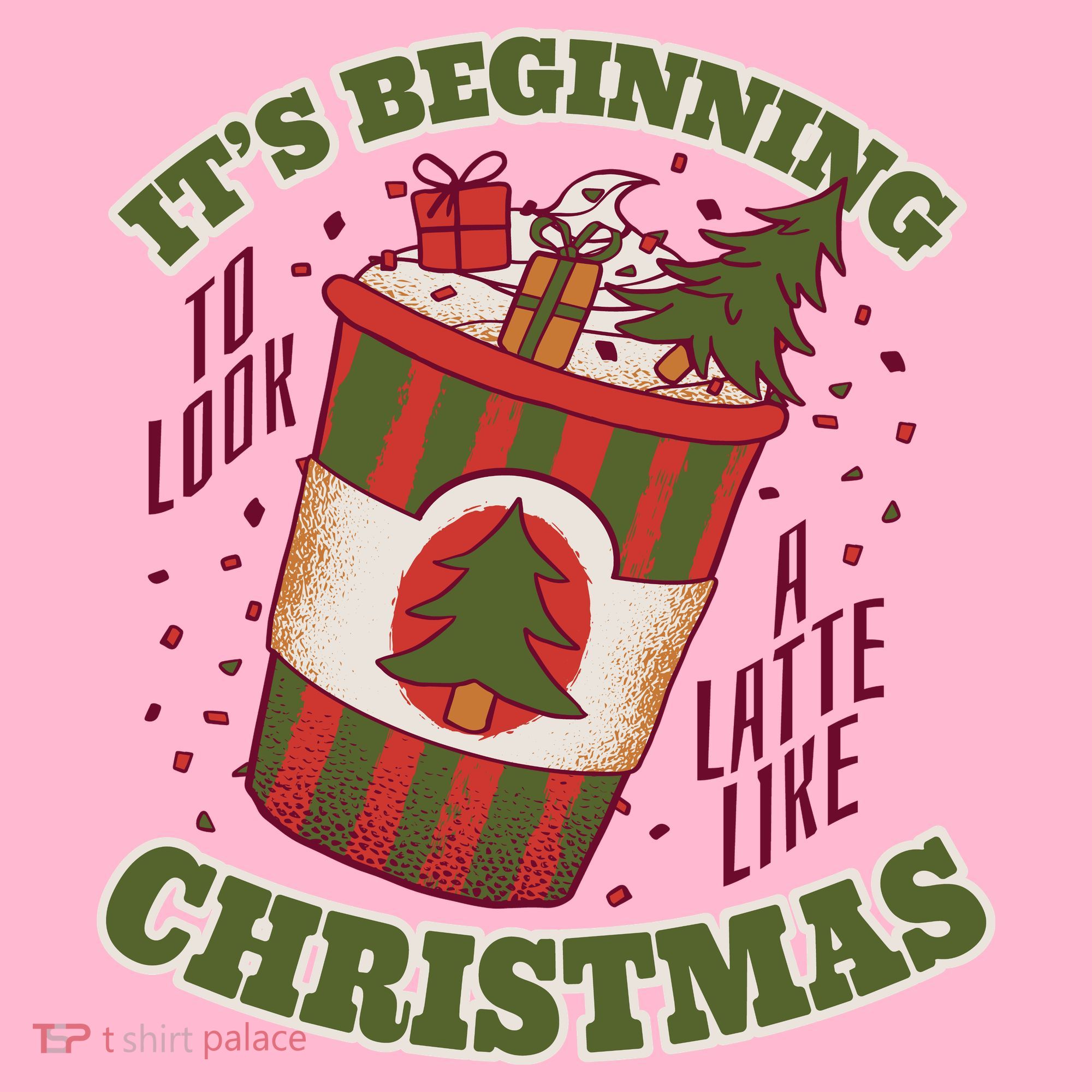 It's Beginning To Look A Latte Like Christmas Caffeine Lover Coaster