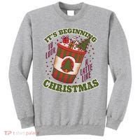 It's Beginning To Look A Latte Like Christmas Caffeine Lover Sweatshirt thumb 0