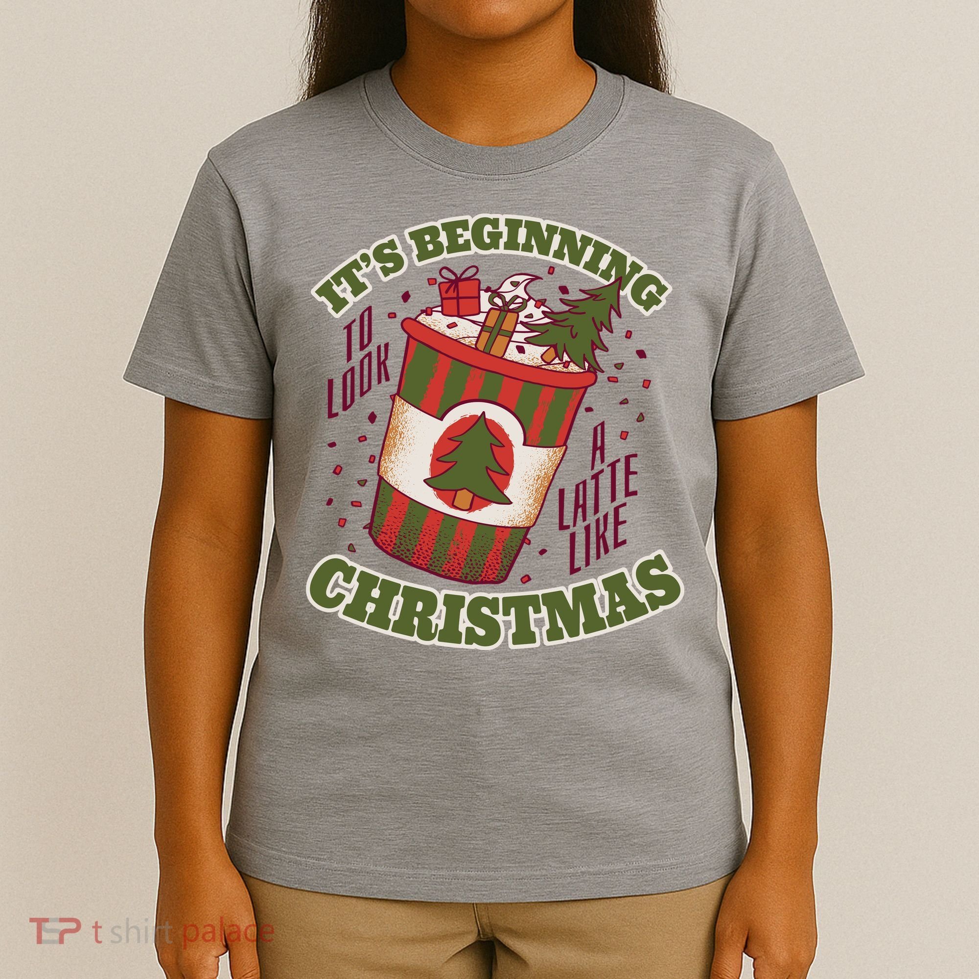 It's Beginning To Look A Latte Like Christmas Caffeine Lover T-Shirt