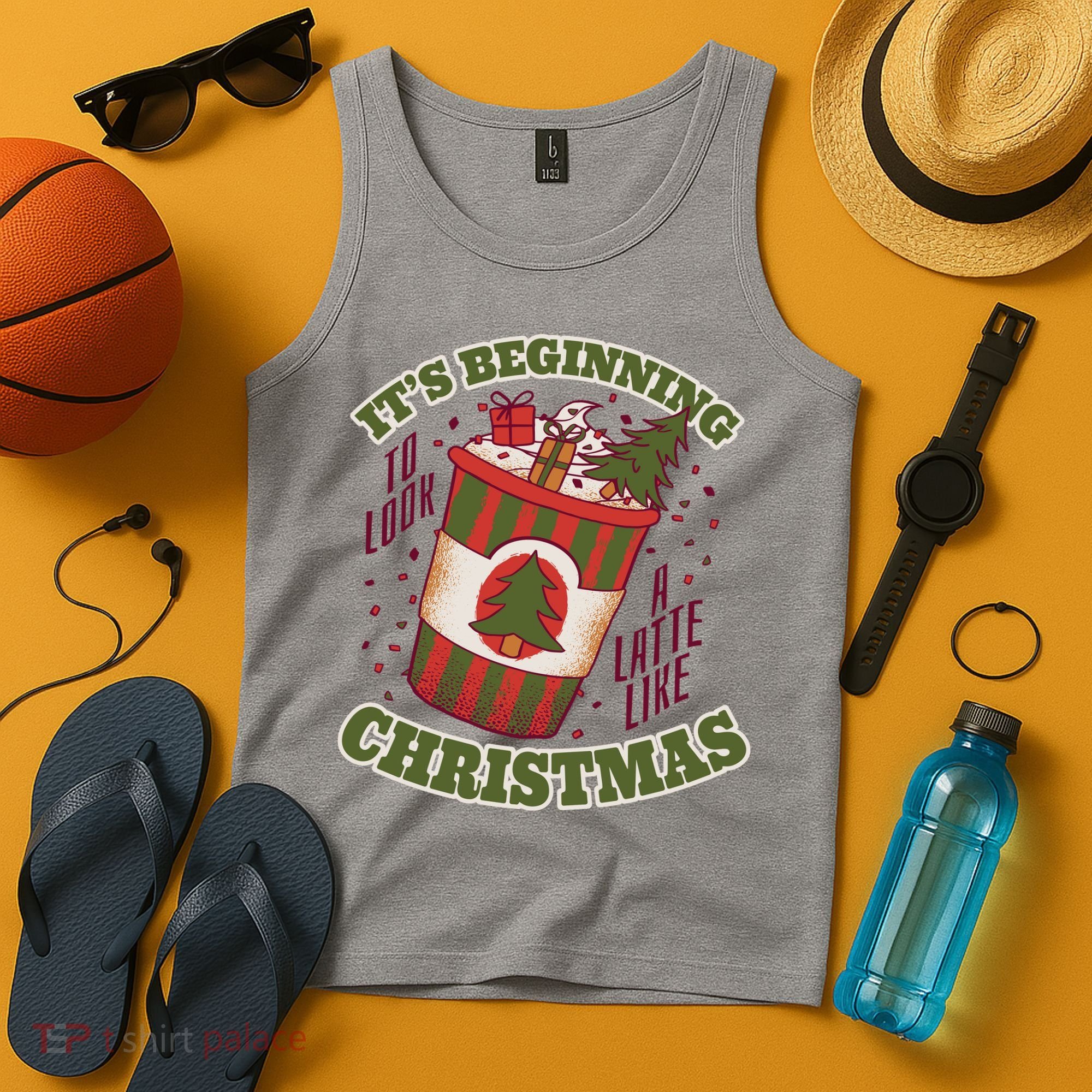 It's Beginning To Look A Latte Like Christmas Caffeine Lover Tank Top