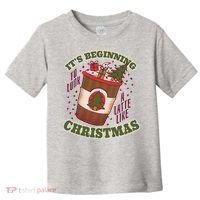 It's Beginning To Look A Latte Like Christmas Caffeine Lover Toddler T-Shirt thumb 0