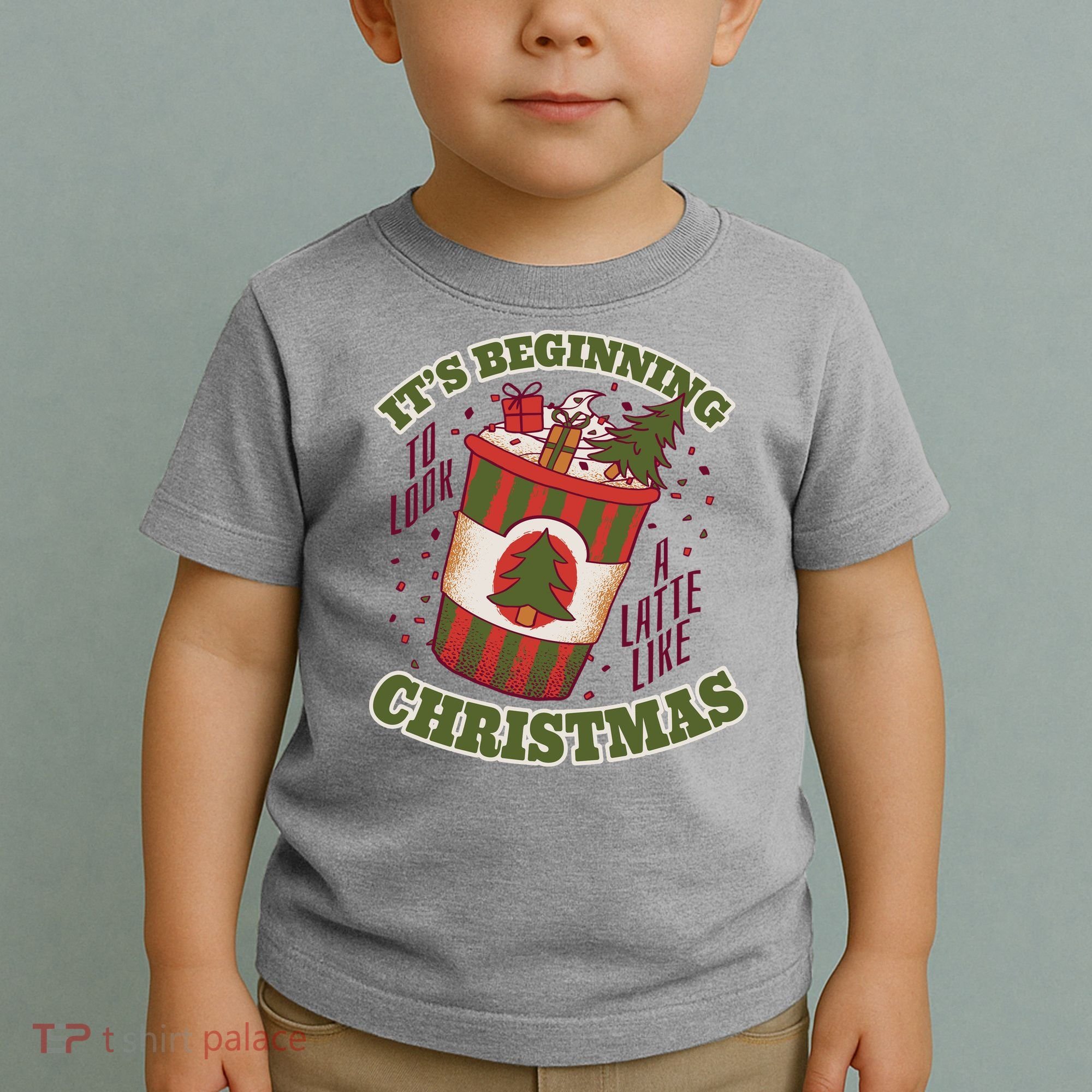 It's Beginning To Look A Latte Like Christmas Caffeine Lover Toddler T-Shirt