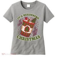 It's Beginning To Look A Latte Like Christmas Caffeine Lover Women's T-Shirt thumb 0