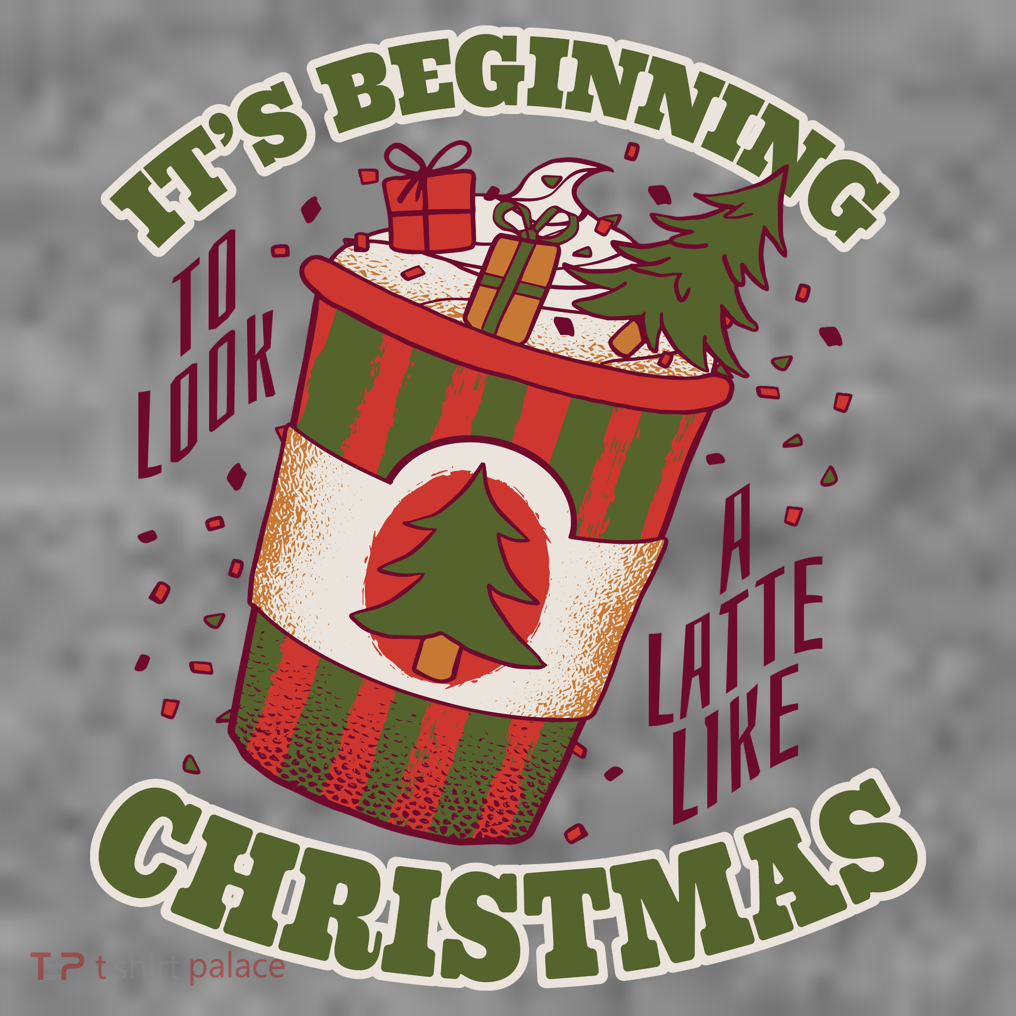 It's Beginning To Look A Latte Like Christmas Caffeine Lover Kids Sweatshirt
