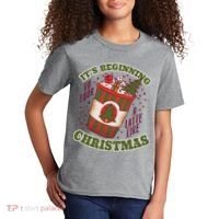 It's Beginning To Look A Latte Like Christmas Caffeine Lover Kids T-Shirt thumb 2