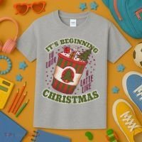 It's Beginning To Look A Latte Like Christmas Caffeine Lover Kids T-Shirt thumb 3