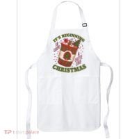 It's Beginning To Look A Latte Like Christmas Caffeine Lover Apron thumb 0
