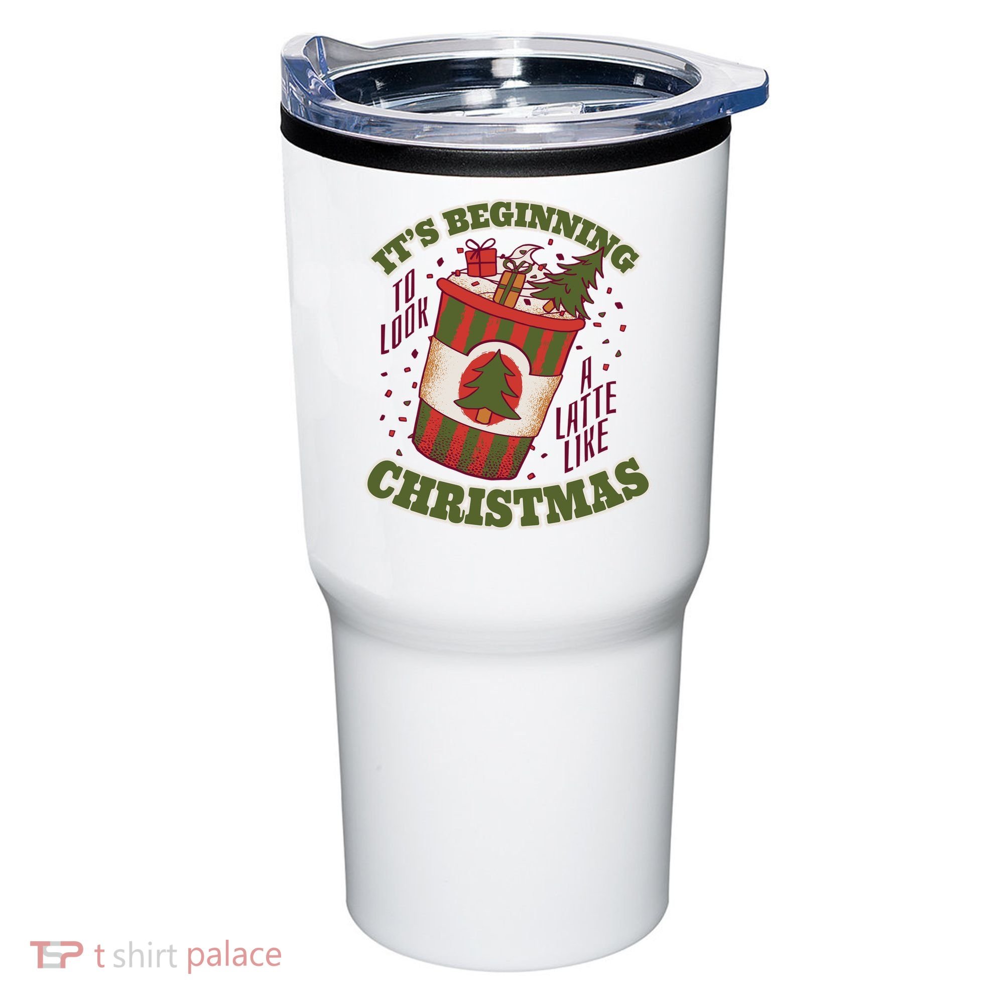 It's Beginning To Look A Latte Like Christmas Caffeine Lover Tumbler