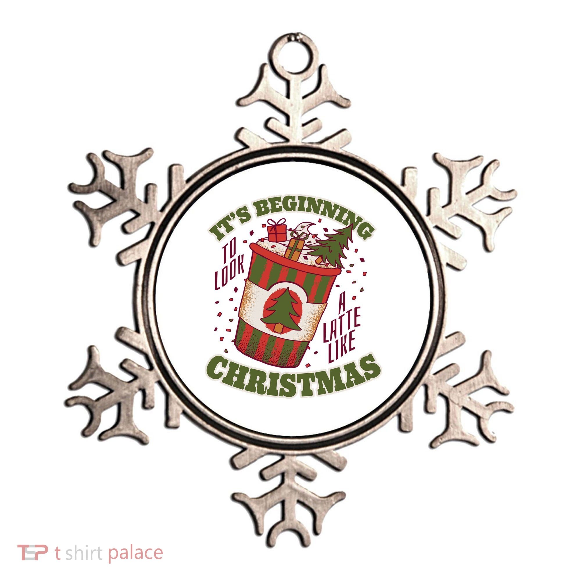 It's Beginning To Look A Latte Like Christmas Caffeine Lover Ornament