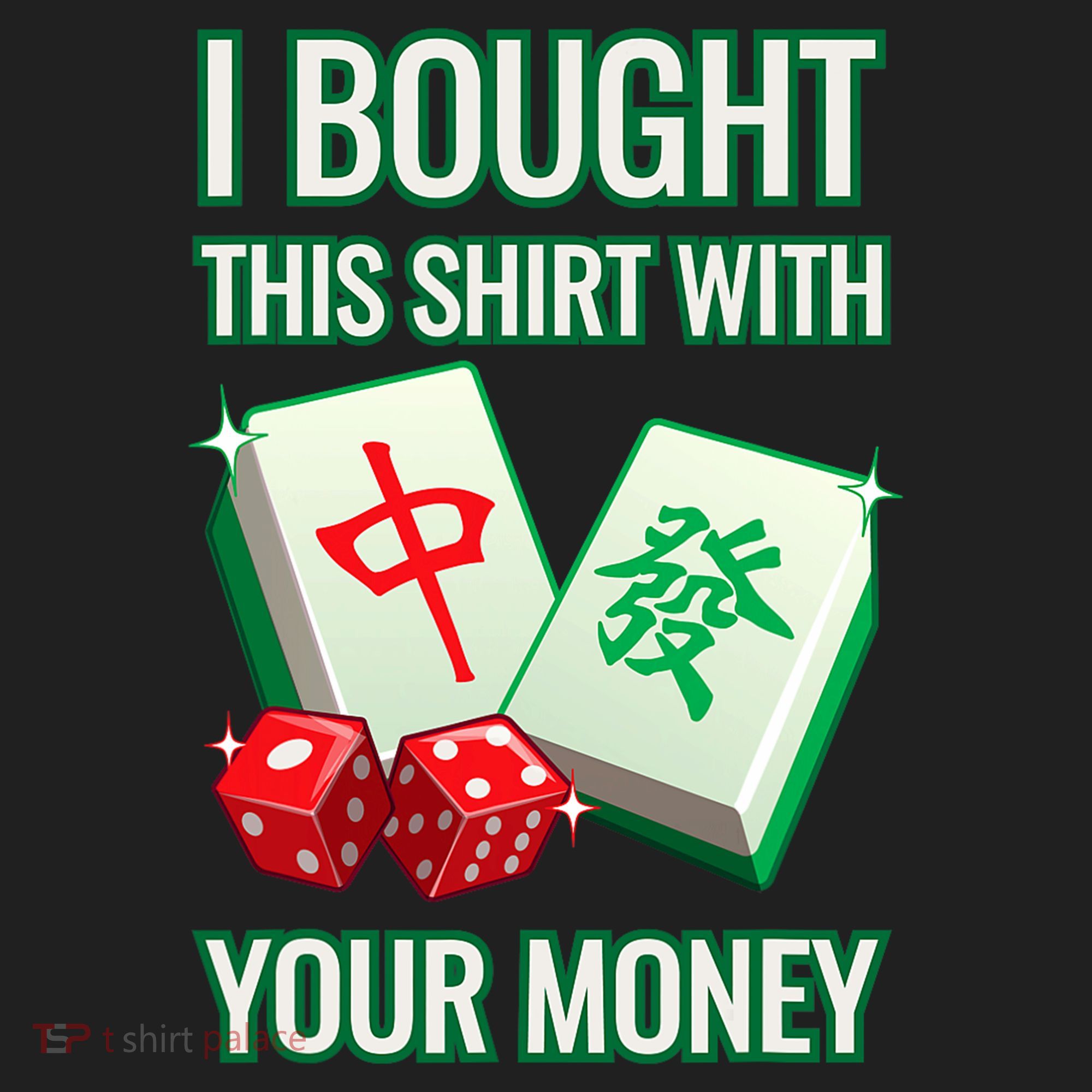I Bought This With Your Money Funny Mahjong Golf Towel