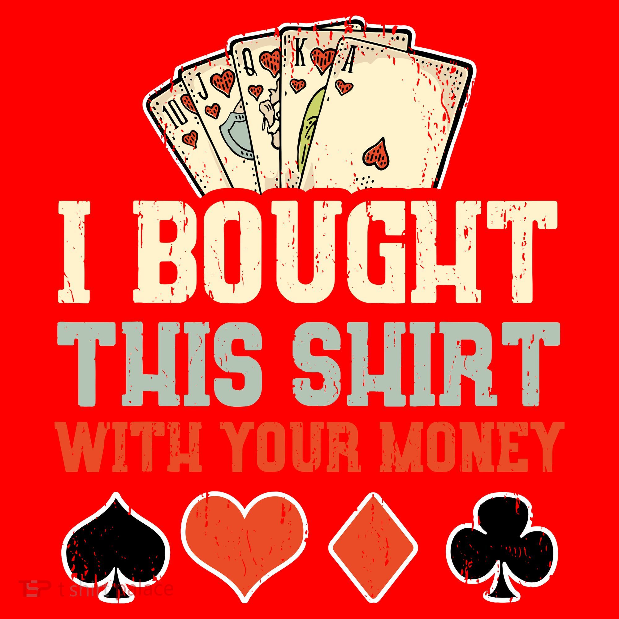 I Bought This With Your Money Funny Poker Gift Santa Hat