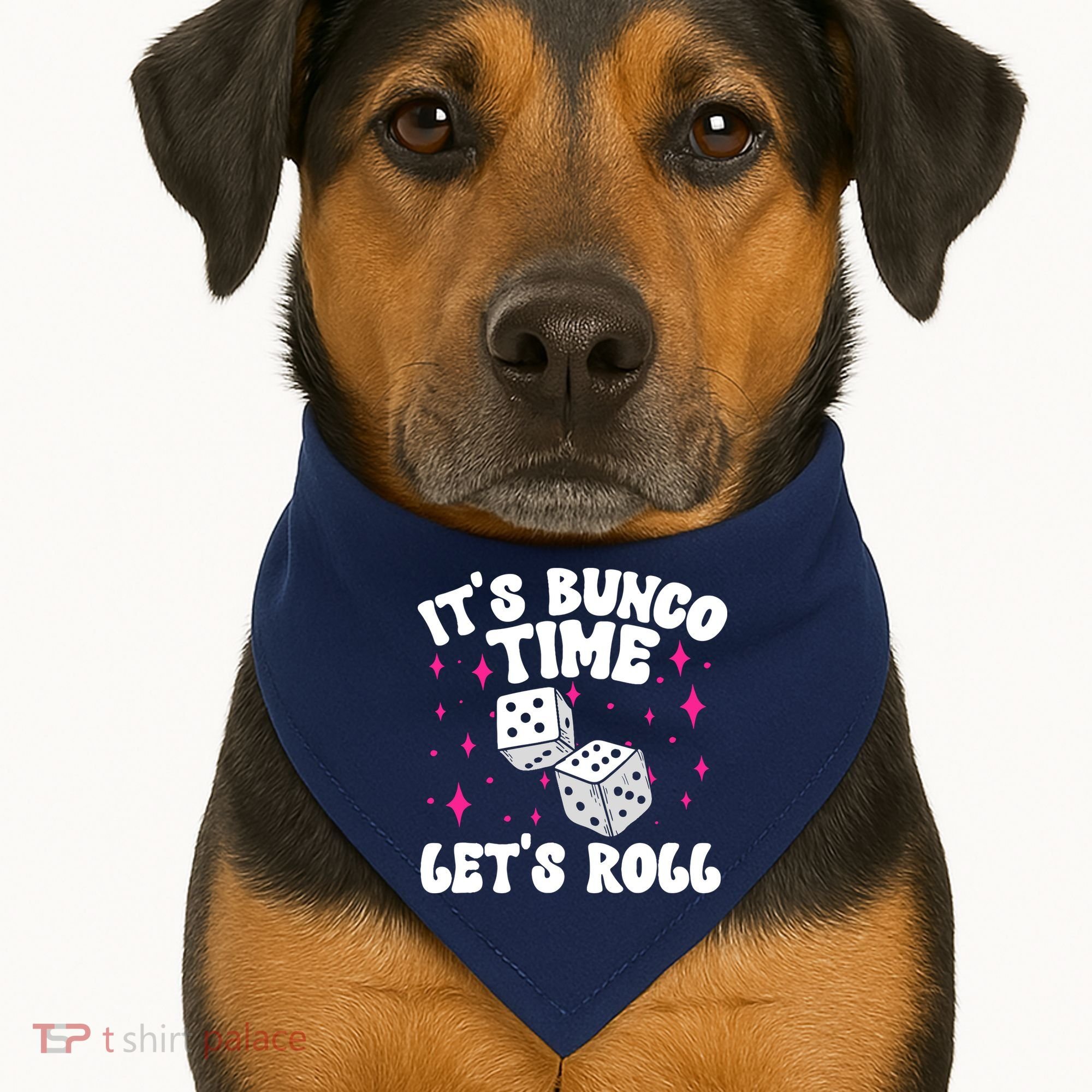 ItS Bunco Time Bunco Game USA-Made Doggie Bandana