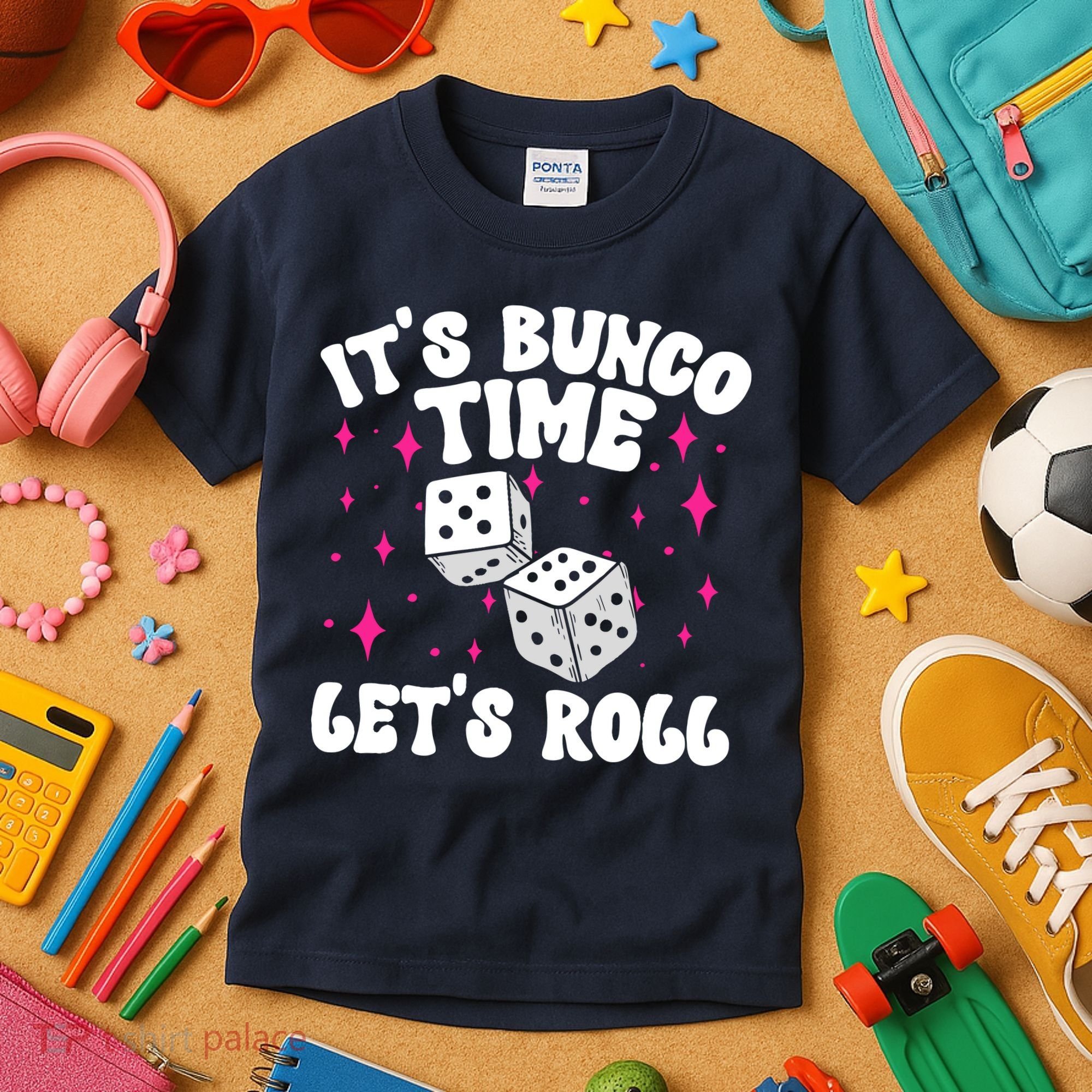 ItS Bunco Time Bunco Game Kids T-Shirt